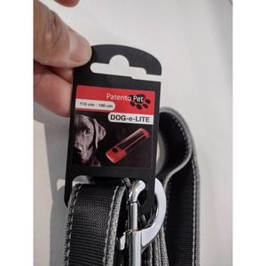 DNO Gor Pets DOG -e-Lite 110 cm-180cm Black Lite/Black Leash